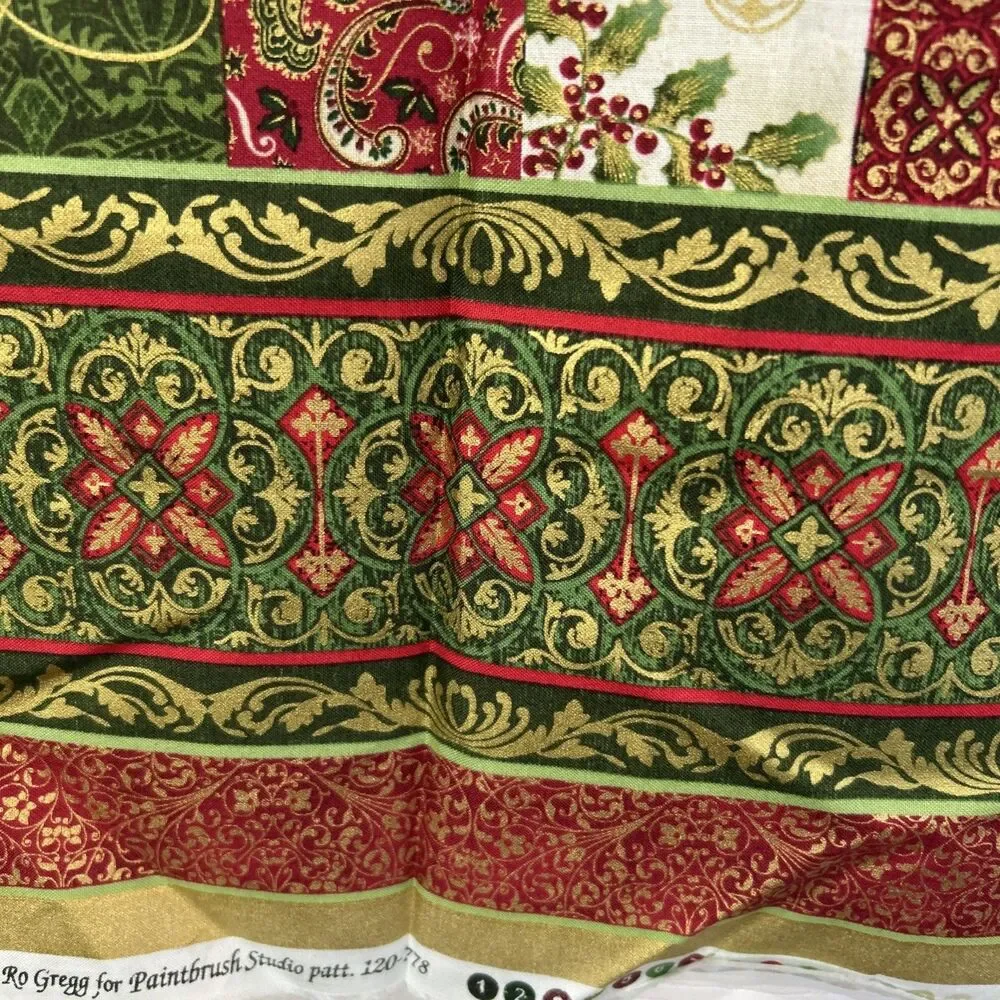 Tis the Season Cotton Fabric Quilting Panel Christmas Holiday Ro Gregg Christmas